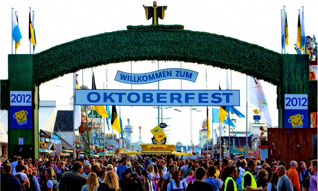 Oktoberfest, a top festival in September, celebrates beer and Bavarian culture in Munich