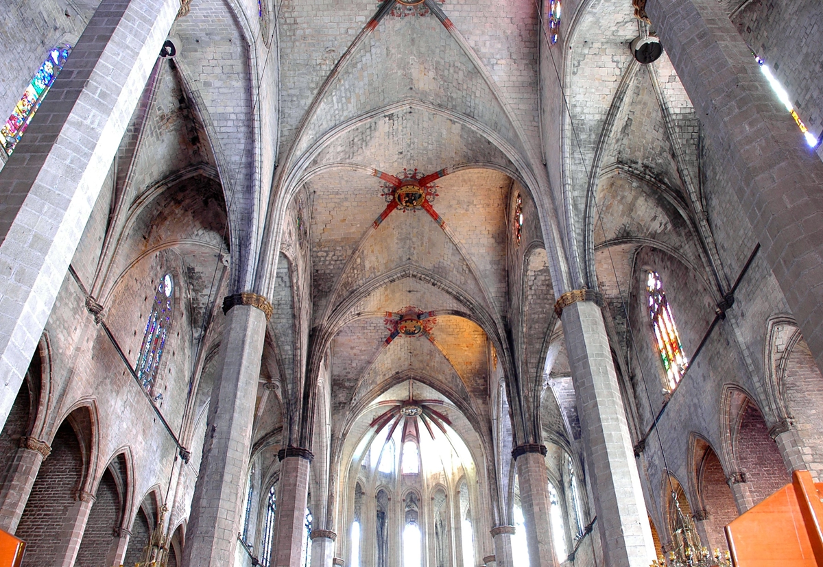 The Gothic Santa Maria del Mar Church is definitely at the top of the free places to visit in Barcelona